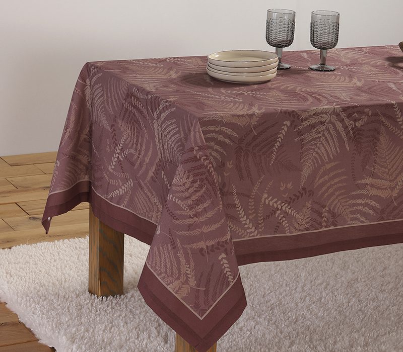 ΤΡΑΠΕΖΟΜΑΝΤΗΛΟ FERN 140X140 NEF-NEF HOMEWARE, 100% ΒΑΜΒΑΚΙ - Image 2
