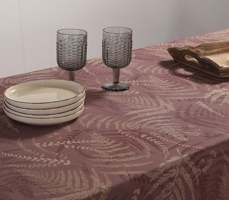 ΤΡΑΠΕΖΟΜΑΝΤΗΛΟ FERN 140X140 NEF-NEF HOMEWARE, 100% ΒΑΜΒΑΚΙ - Image 3