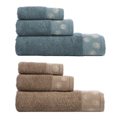 ΣΕΤ ΠΕΤΣΕΤΕΣ 3 ΤΜΧ ANTHEM NEF-NEF HOMEWARE, 100% ΒΑΜΒΑΚΙ