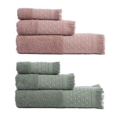 ΣΕΤ ΠΕΤΣΕΤΕΣ 3 ΤΜΧ ZASMEN NEF-NEF HOMEWARE, 100% ΒΑΜΒΑΚΙ
