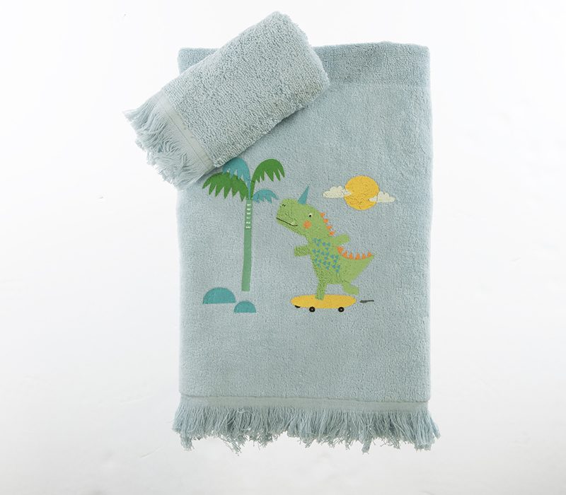 ΠΑΙΔΙΚΕΣ ΠΕΤΣΕΤΕΣ ΣΕΤ 2TMX DINOS ON WHEELS NEF-NEF HOMEWARE, 100% ΒΑΜΒΑΚΙ