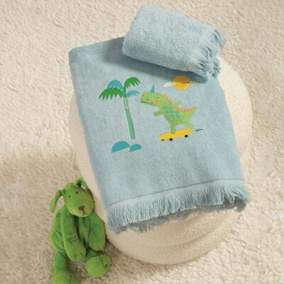 ΠΑΙΔΙΚΕΣ ΠΕΤΣΕΤΕΣ ΣΕΤ 2TMX DINOS ON WHEELS NEF-NEF HOMEWARE, 100% ΒΑΜΒΑΚΙ - Image 2