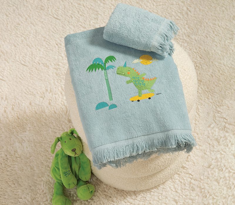 ΠΑΙΔΙΚΕΣ ΠΕΤΣΕΤΕΣ ΣΕΤ 2TMX DINOS ON WHEELS NEF-NEF HOMEWARE, 100% ΒΑΜΒΑΚΙ - Image 2