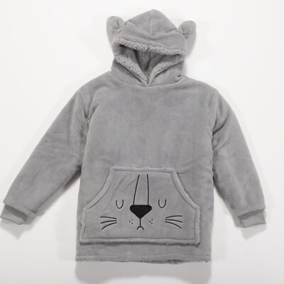 ΠΑΙΔΙΚΟ ΠΟΝΤΣΟ SLEEPING LION NEF-NEF HOMEWARE, 100% ΠΟΛΥΕΣΤΕΡΑΣ