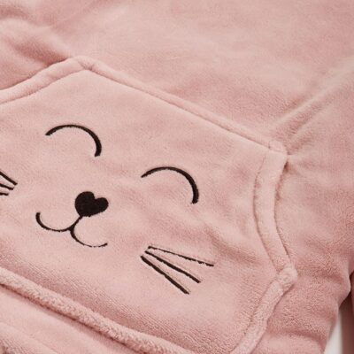 ΠΑΙΔΙΚΟ ΠΟΝΤΣΟ SMILING CAT NEF-NEF HOMEWARE, 100% ΠΟΛΥΕΣΤΕΡΑΣ - Image 5