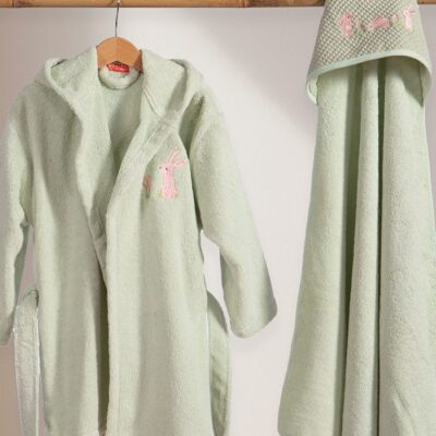 ΒΡΕΦΙΚΗ ΚΑΠΑ COUNTRY BUNNY 75X75 NEF-NEF HOMEWARE, 100% ΒΑΜΒΑΚΙ - Image 3