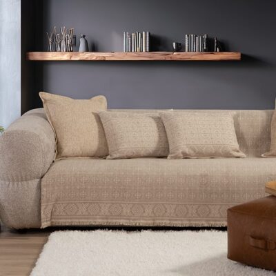 ΡΙΧΤΑΡΙ ΠΟΛΥΘΡΟΝΑΣ JENERIA 170X180 NEF-NEF HOMEWARE, 34% ΑΚΡΥΛΙΚΟ-45% ΒΑΜΒΑΚΙ-21% ΠΟΛΥΕΣΤΕΡΑΣ - Image 2