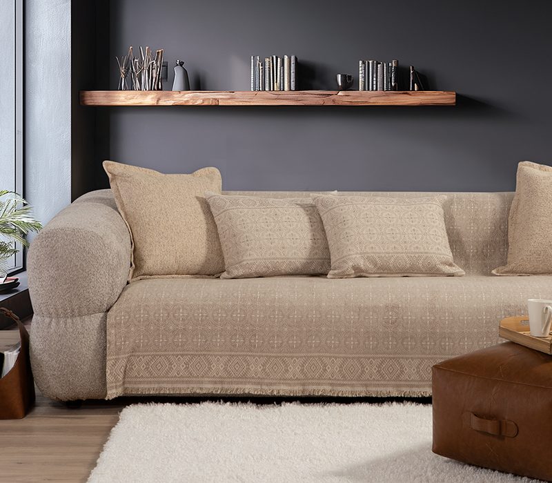 ΡΙΧΤΑΡΙ ΠΟΛΥΘΡΟΝΑΣ JENERIA 170X180 NEF-NEF HOMEWARE, 34% ΑΚΡΥΛΙΚΟ-45% ΒΑΜΒΑΚΙ-21% ΠΟΛΥΕΣΤΕΡΑΣ - Image 2