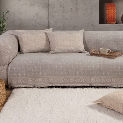 ΡΙΧΤΑΡΙ ΠΟΛΥΘΡΟΝΑΣ JENERIA 170X180 NEF-NEF HOMEWARE, 34% ΑΚΡΥΛΙΚΟ-45% ΒΑΜΒΑΚΙ-21% ΠΟΛΥΕΣΤΕΡΑΣ - Image 3