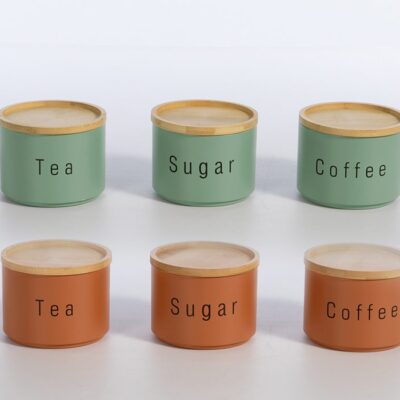 ΔΟΧΕΙΟ ΑΠΟΗΘΗΚΕΥΣΗΣ ΣΕΤ 3 ΤΜΧ COFFEE-TEA-SUGAR NEF-NEF HOMEWARE, ΜΕΤΑΛΛΙΚΟ