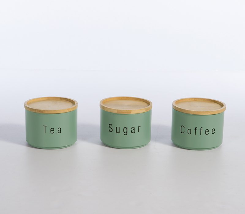 ΔΟΧΕΙΟ ΑΠΟΗΘΗΚΕΥΣΗΣ ΣΕΤ 3 ΤΜΧ COFFEE-TEA-SUGAR NEF-NEF HOMEWARE, ΜΕΤΑΛΛΙΚΟ - Image 3