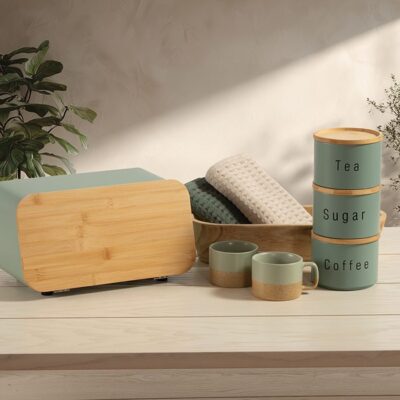 ΔΟΧΕΙΟ ΑΠΟΗΘΗΚΕΥΣΗΣ ΣΕΤ 3 ΤΜΧ COFFEE-TEA-SUGAR NEF-NEF HOMEWARE, ΜΕΤΑΛΛΙΚΟ - Image 4