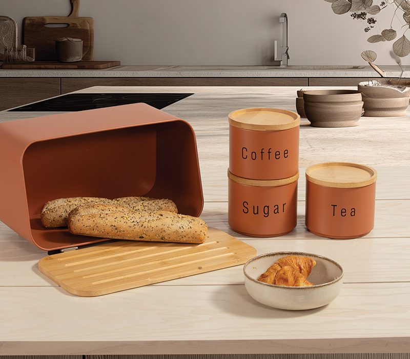 ΔΟΧΕΙΟ ΑΠΟΗΘΗΚΕΥΣΗΣ ΣΕΤ 3 ΤΜΧ COFFEE-TEA-SUGAR NEF-NEF HOMEWARE, ΜΕΤΑΛΛΙΚΟ - Image 5