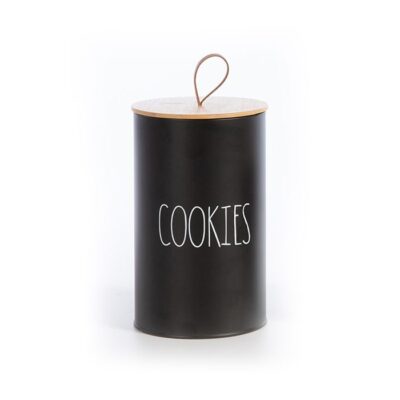 ΔΟΧΕΙΟ ΓΙΑ ΜΠΙΣΚΟΤΑ COOKIES 12Χ12Χ20 NEF-NEF HOMEWARE, ΜΕΤΑΛΛΙΚΟ - Image 2