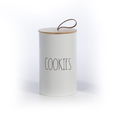 ΔΟΧΕΙΟ ΓΙΑ ΜΠΙΣΚΟΤΑ COOKIES 12Χ12Χ20 NEF-NEF HOMEWARE, ΜΕΤΑΛΛΙΚΟ - Image 3