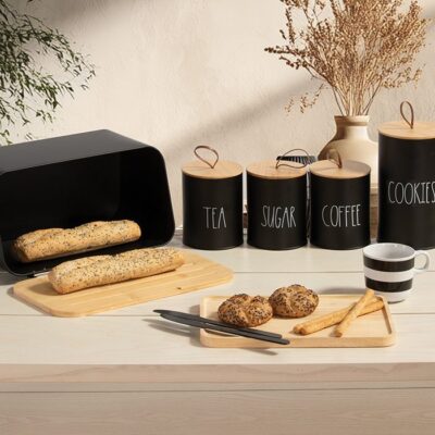 ΔΟΧΕΙΟ ΓΙΑ ΜΠΙΣΚΟΤΑ COOKIES 12Χ12Χ20 NEF-NEF HOMEWARE, ΜΕΤΑΛΛΙΚΟ - Image 5