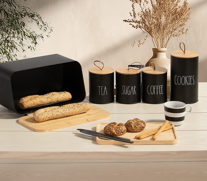 ΔΟΧΕΙΟ ΓΙΑ ΜΠΙΣΚΟΤΑ COOKIES 12Χ12Χ20 NEF-NEF HOMEWARE, ΜΕΤΑΛΛΙΚΟ - Image 5
