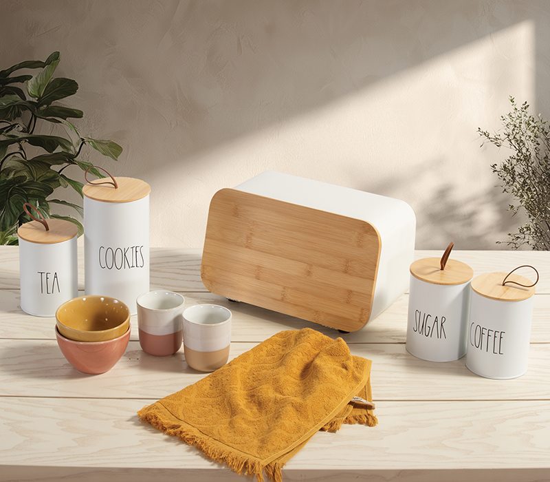 ΔΟΧΕΙΟ ΓΙΑ ΚΑΦΕ COFFEE 10.4X10.4X13 NEF-NEF HOMEWARE, ΜΕΤΑΛΛΙΚΟ - Image 5