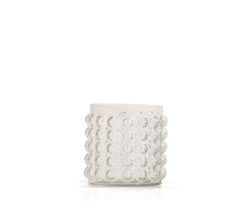 ΔΙΑΚΟΣΜΗΤΙΚΟ ΓΥΑΛΙΝΟ ΒΑΖΑΚΙ OLMO 16X17 NEF-NEF HOMEWARE, 100% ΓΥΑΛΙ - Image 3