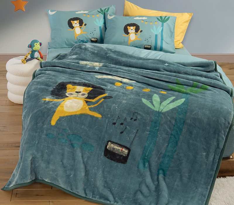 ΠΑΙΔΙΚΗ ΚΟΥΒΕΡΤΑ WILD DANCE 160Χ220 NEF-NEF HOMEWARE, 100% ΠΟΛΥΕΣΤΕΡΑΣ - Image 5