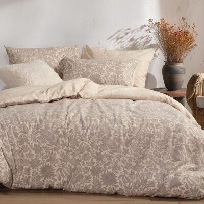 ΣΕΤ ΣΕΝΤΟΝΙΑ ΥΠΕΡΔΙΠΛΑ ΜΕ ΛΑΣΤΙΧΟ ISSUAL NEF-NEF HOMEWARE, 100% ΒΑΜΒΑΚΙ - Image 7