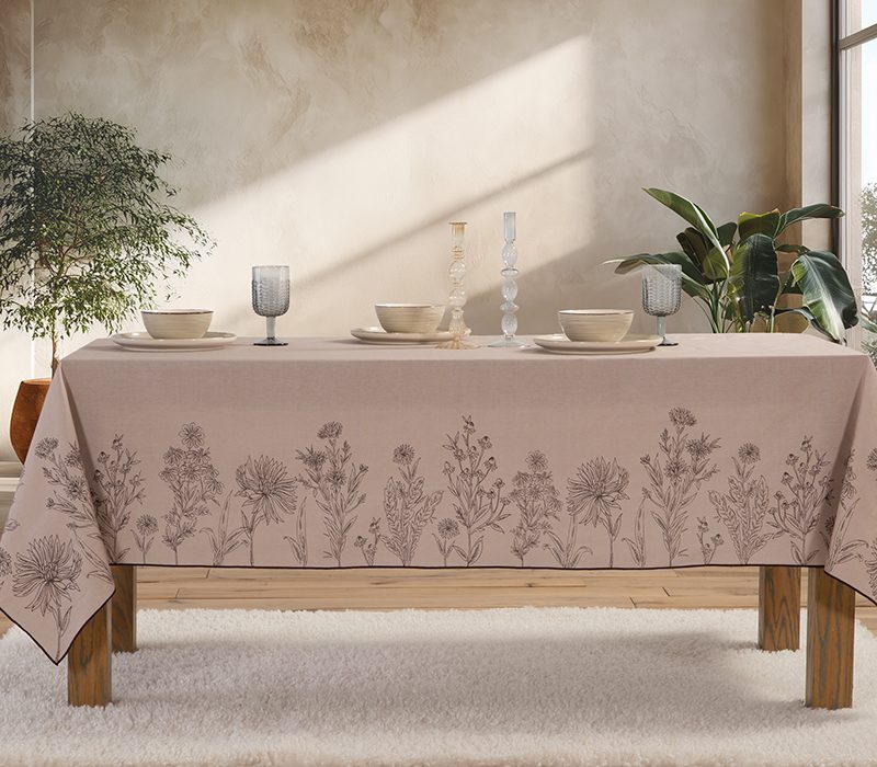 ΤΡΑΠΕΖΟΜΑΝΤΗΛΟ KERKYNIA 140X240 NEF-NEF HOMEWARE, 100% ΒΑΜΒΑΚΙ - Image 5