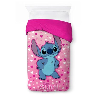 Disney Home Κουβερτοπάπλωμα Flannel-Sherpa Disney Home Lilo & Stitch 57 160X250 Pink 100% Polyester