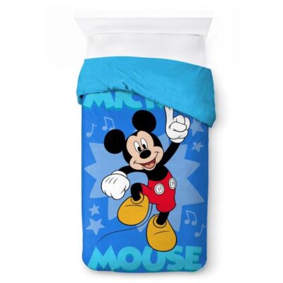 Disney Home Κουβερτοπάπλωμα Flannel-Sherpa Disney Home Mickey 16 160X250 Blue 100% Polyester