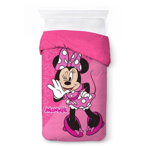 Disney Home Κουβερτοπάπλωμα Flannel-Sherpa Disney Home Minnie 15 160X250 Fuchsia-Pink 100% Polyester