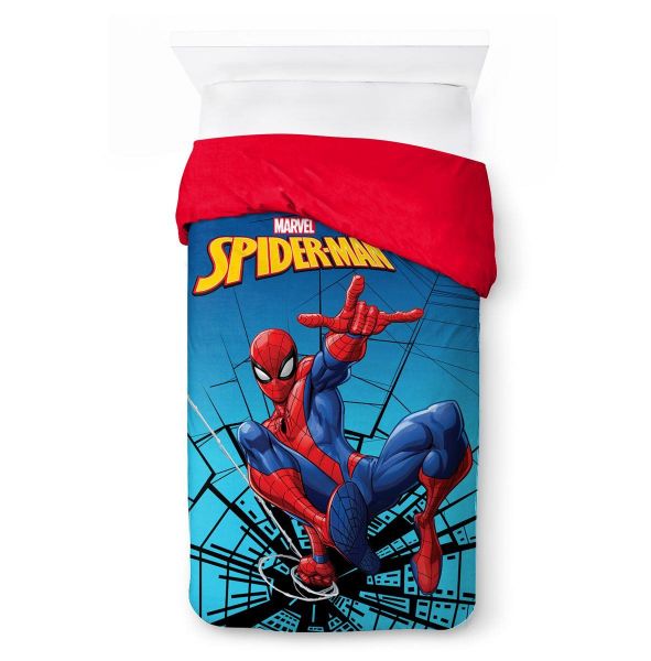 Marvel Κουβερτοπάπλωμα Flannel-Sherpa Marvel Spider-Man 13 160X250 Turquoise-Blue 100% Polyester