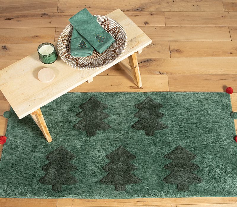 ΧΡΙΣΤΟΥΓΕΝΝΙΑΤΙΚΟ ΧΑΛΑΚΙ TREES OF JOY 70X140 NEF-NEF HOMEWARE, 58% ΠΟΛΥΕΣΤΕΡΑΣ - 42% BAMBΑΚΙ - Image 2