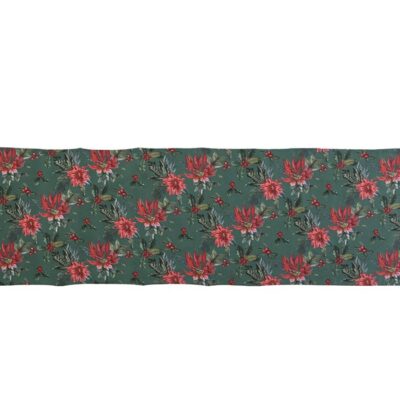 ΧΡΙΣΤΟΥΓΕΝΝΙΑΤΙΚΗ ΤΡΑΒΕΡΣΑ MISTLETOE 45Χ140 NEF-NEF HOMEWARE, 50% BAMBΑΚΙ-50% ΠΟΛΥΕΣΤΕΡΑΣ - Image 4