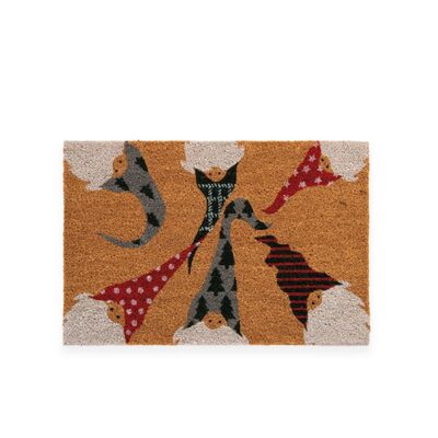 ΧΡΙΣΤΟΥΓΕΝΝΙΑΤΙΚΟ ΤΑΠΕΤΟ ΕΙΣΟΔΟΥ DWARFS FELLOWSHIP 40X60 NEF-NEF HOMEWARE, 100% ΚΟΚΟΦΟΙΝΙΚΑΣ