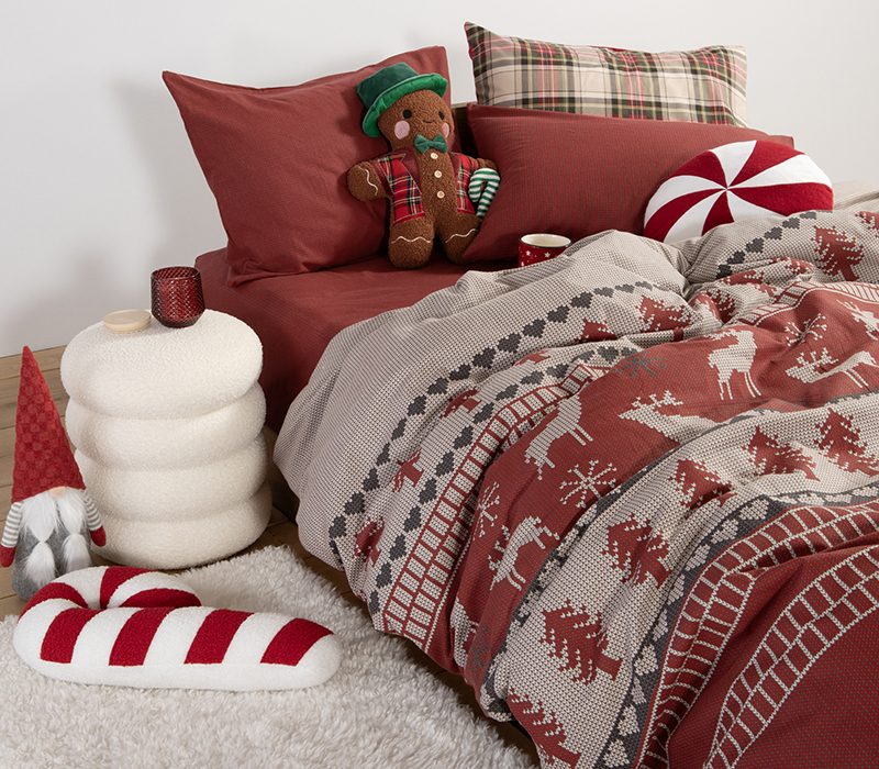 ΣΕΤ ΣΕΝΤΟΝΙΑ ΜΟΝΑ TINSEL 160X260  NEF-NEF HOMEWARE, 100% ΒΑΜΒΑΚΙ - Image 2