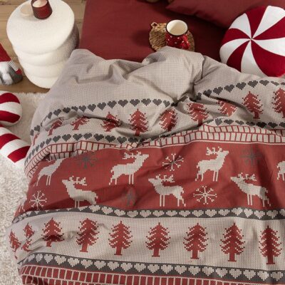 ΣΕΤ ΣΕΝΤΟΝΙΑ ΜΟΝΑ TINSEL 160X260  NEF-NEF HOMEWARE, 100% ΒΑΜΒΑΚΙ - Image 4