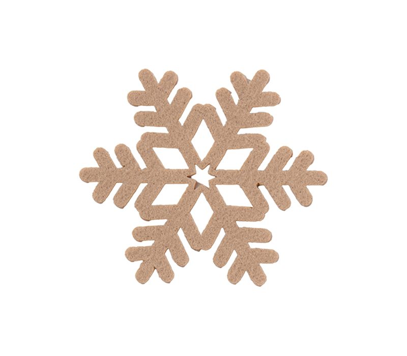 ΧΡΙΣΤΟΥΓΕΝΝΙΑΤΙΚΟ ΣΟΥΒΕΡ SNOW FELT 4 TMX BEIGE NEF-NEF HOMEWARE, 100% ΠΟΛΥΕΣΤΕΡΑΣ