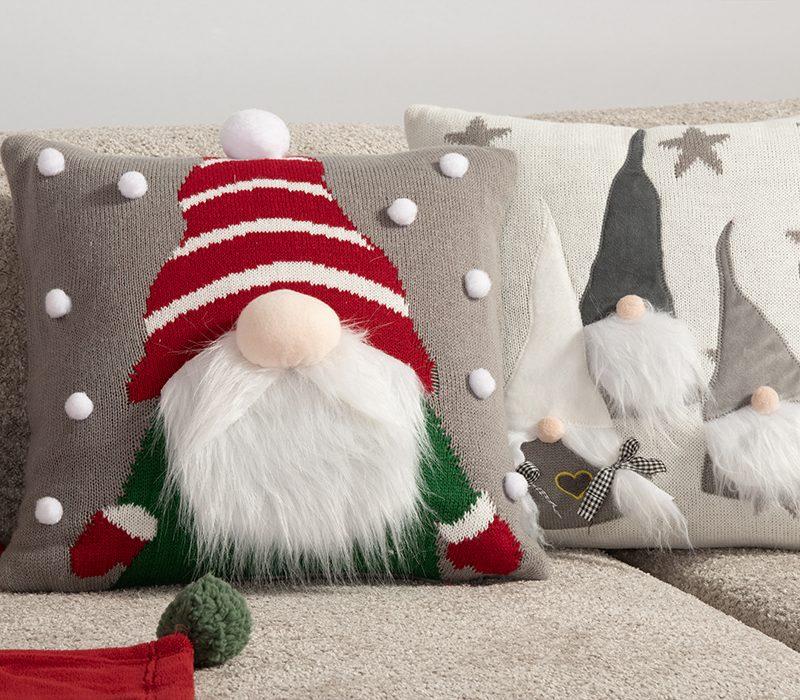 ΜΑΞΙΛΑΡΟΘΗΚΗ GNOME POM POMS 45X45 NEF-NEF HOMEWARE, 100% ΠΟΛΥΕΣΤΕΡΑΣ - Image 2