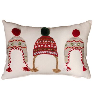 ΧΡΙΣΤΟΥΓΕΝΝΙΑΤΙΚΟ ΔΙΑΚΟΣΜΗΤΙΚΟ ΜΑΞΙΛΑΡΙ WHITE CHRISTMAS 30X45 NEF-NEF HOMEWARE, ΥΦ:100% ΒΑΜΒΑΚΙ ΓΕΜΙΣΜΑ:100% ΠΟΛΥΕΣΤΕΡΑΣ