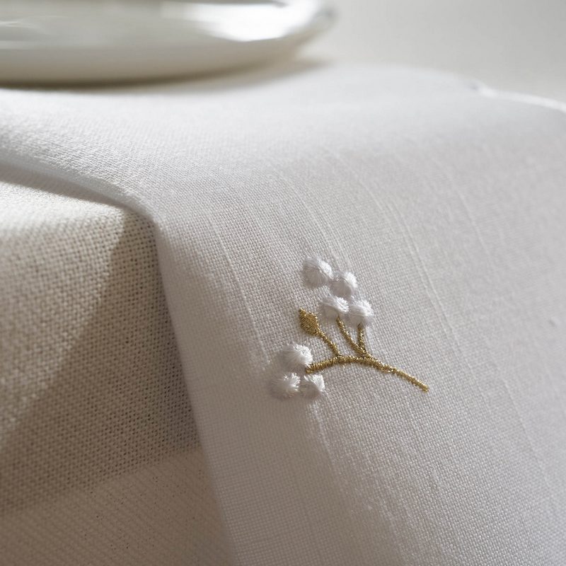 Πετσέτα Φαγητού 45x45cm GOFIS HOME White 191 - Image 2