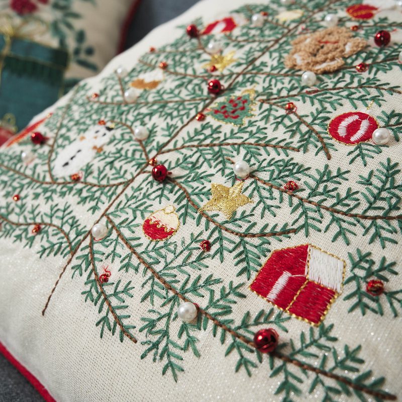 Μαξιλαροθήκη 43x43cm GOFIS HOME  Xmas  341 - Image 2