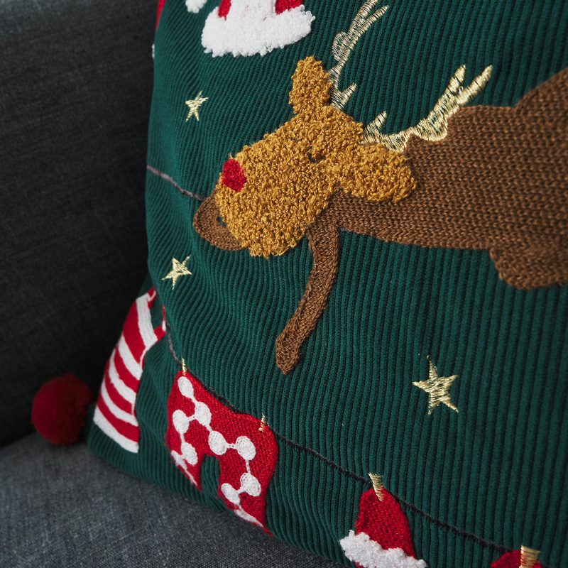 Μαξιλαροθήκη 43x43cm GOFIS HOME  Xmas  387 - Image 2