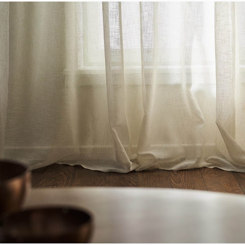 Κουρτίνα με σιρίτι 140x280cm GOFIS HOME  Maisy Beige 507/06 - Image 2