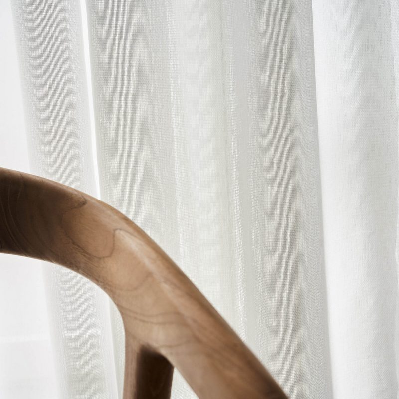 Κουρτίνα με σιρίτι 200x295cm GOFIS HOME  Maisy White 507/05 - Image 2