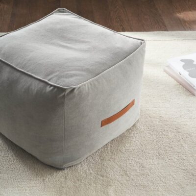 πουφ 40x50x50cm GOFIS HOME Nadinia Fog Grey 137/15