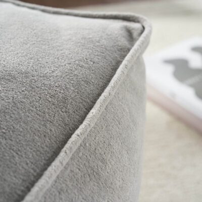 πουφ 40x50x50cm GOFIS HOME Nadinia Fog Grey 137/15 - Image 2