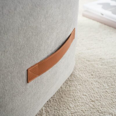 πουφ 40x50x50cm GOFIS HOME Nadinia Fog Grey 137/15 - Image 3