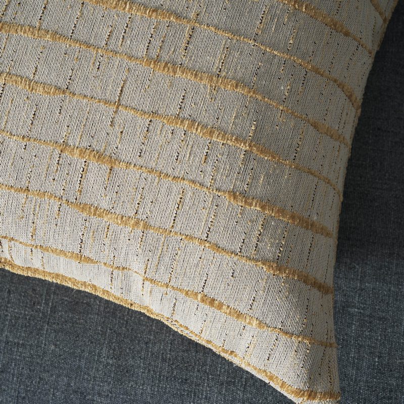 Μαξιλαροθήκη 50x50cm GOFIS HOME  Vespera  Leaf Gold 148/04 - Image 2