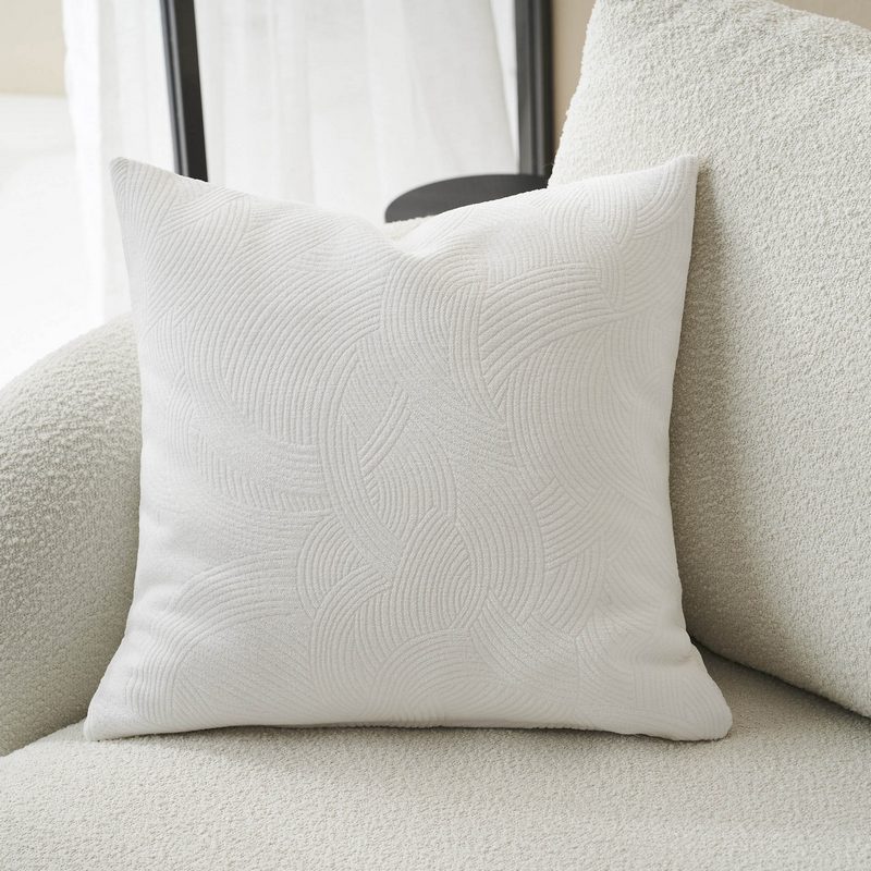 Μαξιλαροθήκη 50x50cm GOFIS HOME Nimbus Polar White 447/26