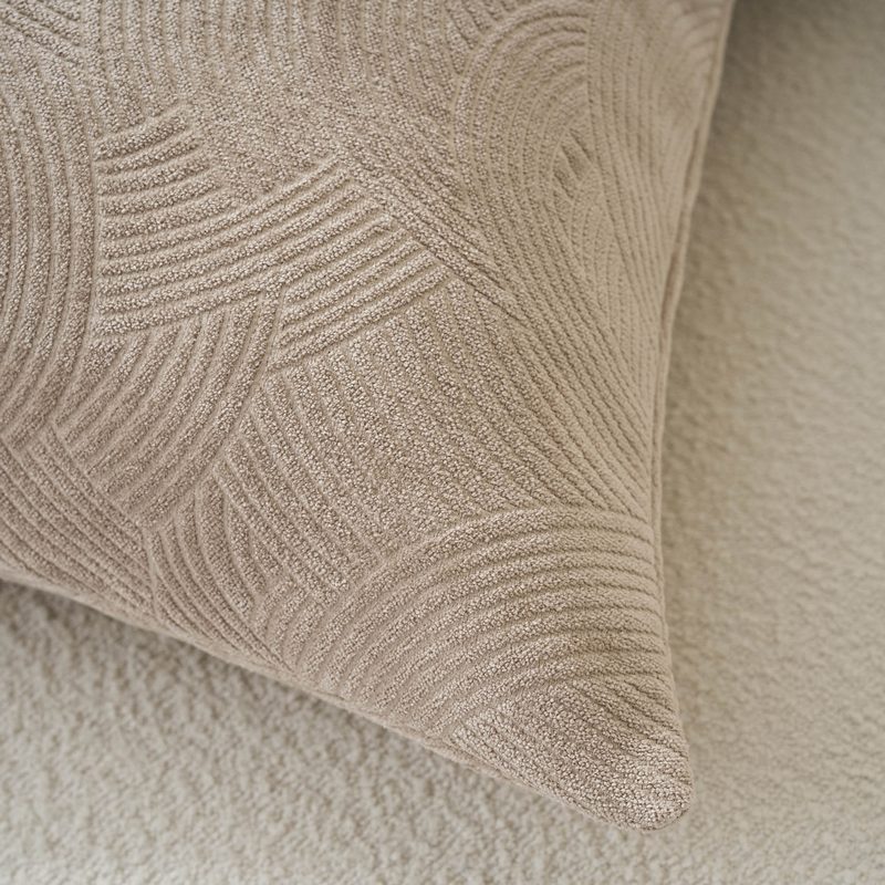 Μαξιλαροθήκη 50x50cm GOFIS HOME  Nimbus Warm Beige 447/39 - Image 2