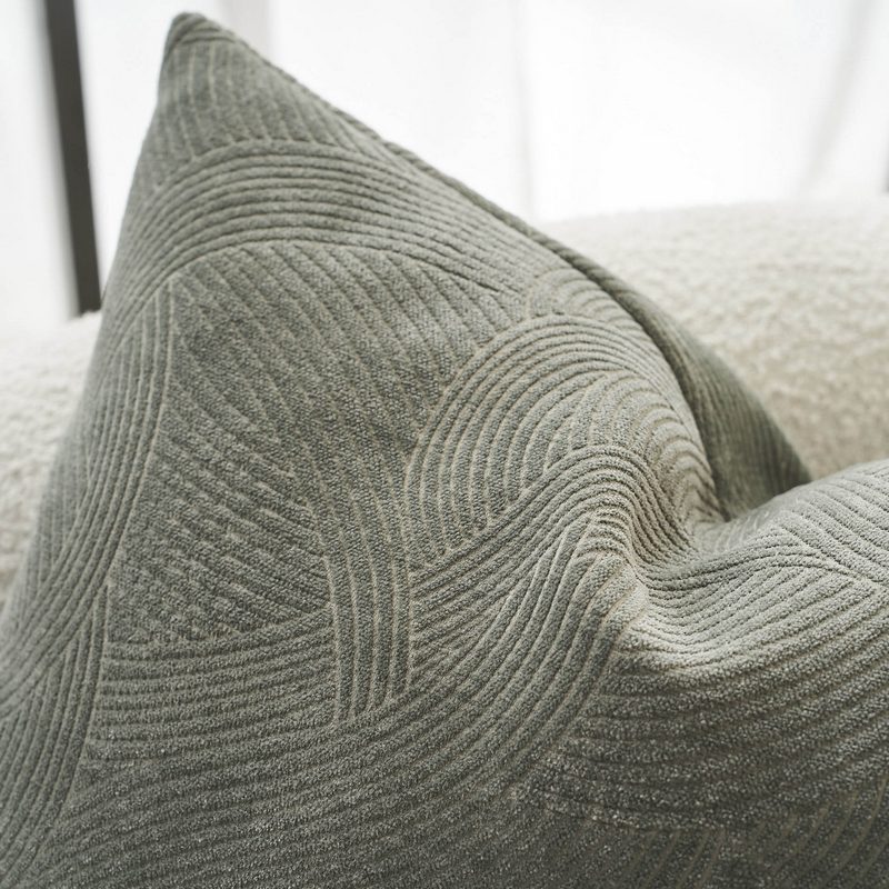 Μαξιλαροθήκη 50x50cm GOFIS HOME  Nimbus Shadow Green 447/44 - Image 2